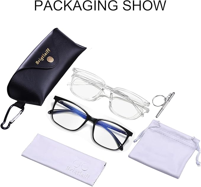 Brigtlaiff Round Blue Light Blocking Glasses for Men Women, Computer Gaming TV Glasses Anti Eyestrain with Metal Frame
