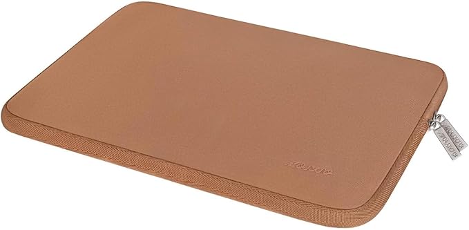 MOSISO Laptop Case 13.3 inch, 13-13.3 inch Laptop Sleeve Bag Compatible with MacBook Air/Pro 13/Pro 14 M5 M4 M3 M2 M1, HP Dell ASUS Lenovo, Neoprene Computer Sleeve Bag with Small Case, Brown