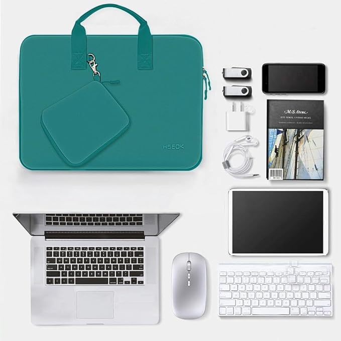 11.6 12.9 13 inch Elastic Laptop Sleeve with Small Case Compatible with 13 inch MacBook Neo Air Pro M5/M4/M3/M2/M1, iPad 13 12.9, XPS 13 and Most 11.6 12.9 13 inch Notebooks Tablets,D02E01