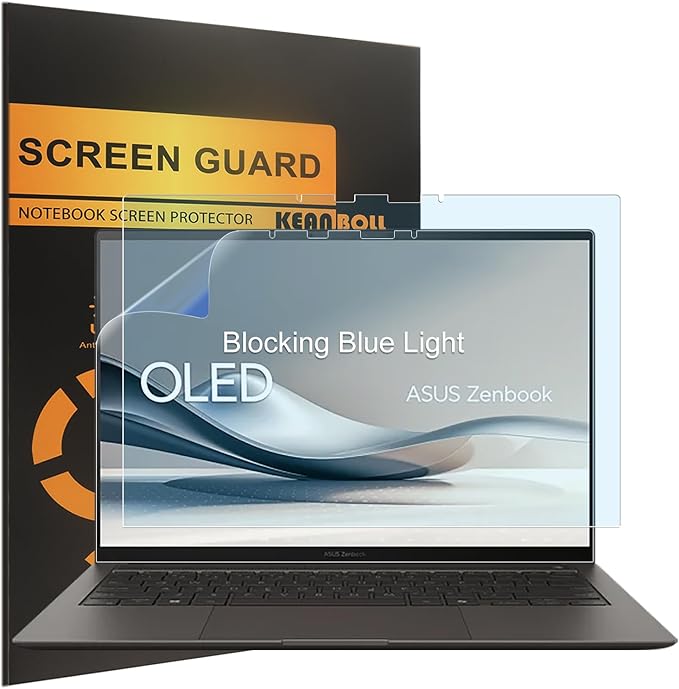KEANBOLL 2 Pack Blocking Blue Light Screen Protector for 2026 New ASUS ZenBook S 14 Laptop (UX5406), Anti Blue Light Anti Glare and Anti Fingerprint (Matte) Shield