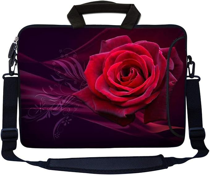 LSS 13.3 inch Laptop Sleeve Bag Notebook with Extra Side Pocket, Soft Carrying Handle & Removable Shoulder Strap for 12" 12.1" 13" 13.3" Apple MacBook Air, GW, Acer, Aspire Asus, Dell, HP, Sony,