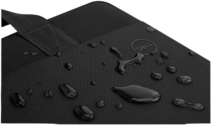 Dell 11-14 EcoLoop Pro Sleeve - CV5423 - Organizer, Front Zippered Pocket, Weather-resistant, Luggage Pass Through, Padded Carry Handles, Detachable Shoulder Strap, Nylex Lining Material - Black
