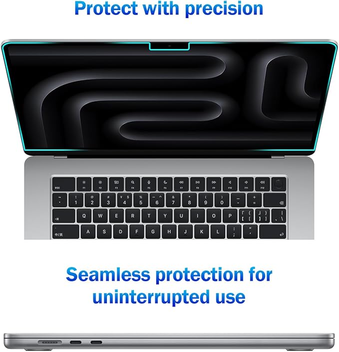 F FORITO 2-Pack Anti Blue Light Matte Laptop Screen Protector Compatible with 2026-2021 MacBook Pro 14 inch M5 M4 M3 M2 M1 Pro Max Chip, Eye Protection Anti Glare Computer Screen Cover