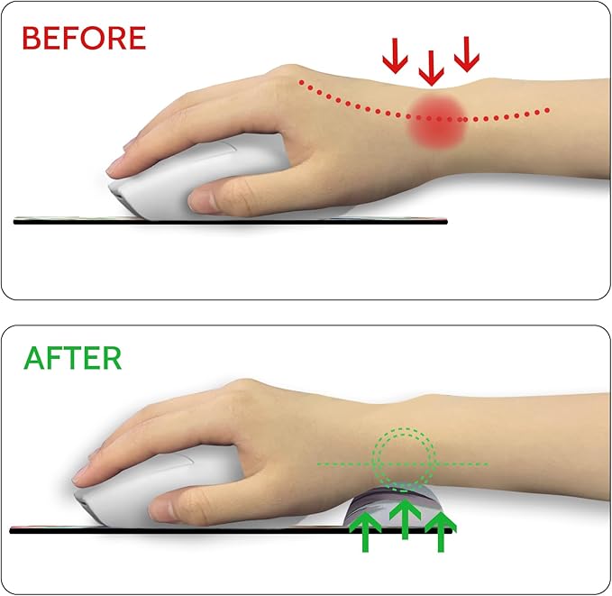 Blusabaca Mouse Pad with Wrist Rest, Hummingbird Ergonomic Mouse Pads Wrist Support for Desk, Cute Gaming Mousepad for Wireless Mouse Laptop Computer Work Home Desk Accessories Office Supplies Decor