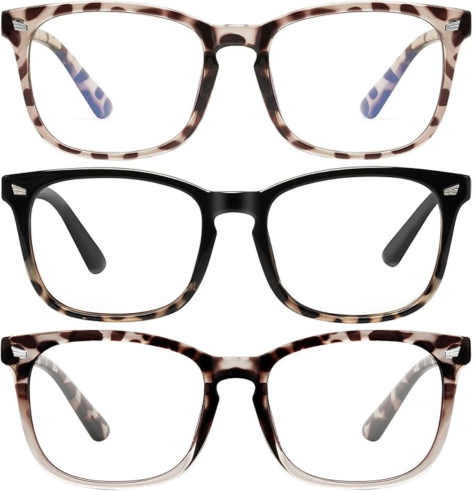 hunsquer Blue Light Glasses for Woman/Men Computer Blue Light Glasses