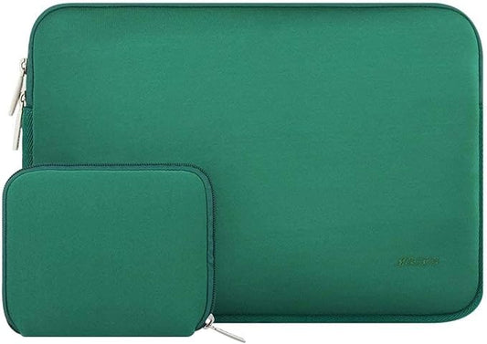 MOSISO Laptop Case 16 inch, 15-15.6 inch Laptop Sleeve Bag Compatible with MacBook Pro 16 M5 M4 M3 M2 M1, HP Acer Dell Lenovo ASUS Notebook, Neoprene Computer Sleeve Bag with Small Case, Peacock Green