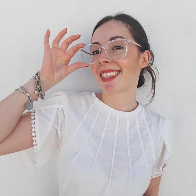 GUDVUE Blue Light Glasses For Woman, Computer Reading/Gaming/Phones Glasses, Anti Glare/UV400/Eye Strain