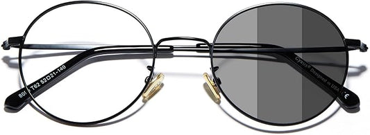 Cyxus Blue Light Glasses for Men and Women, Round Metal Frame Computer Eyeglasses for Office, Gaming, Reading 8090