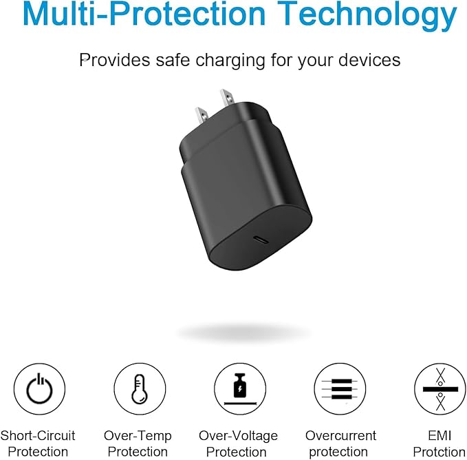Type C Charger，Fast Charging USB C Chargers Block 25w Fast Wall Chargers for Samsung S25/S24/S23/S22/S21 Ultra/S20/S20 Ultra/Note 20 Ultra，Android Charger【2-Pack】