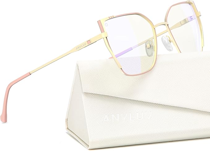 ANYLUV Blue Light Glasses for Woman Men, Womens Blue Light Blocking Glasses Computer Glasses Anti Eyestrain