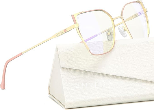 ANYLUV Blue Light Glasses for Woman Men, Womens Blue Light Blocking Glasses Computer Glasses Anti Eyestrain