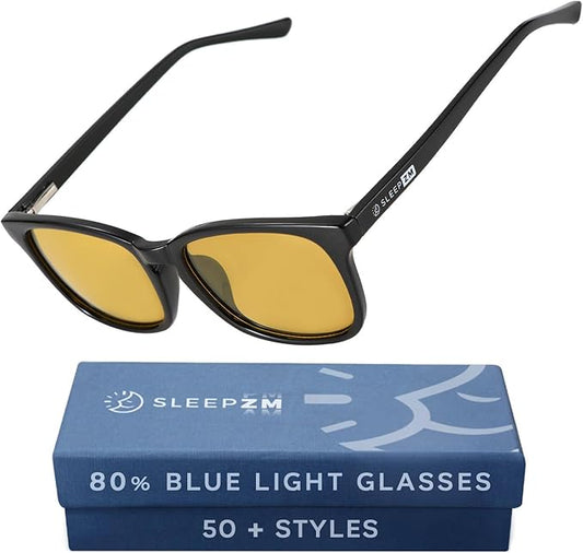 Sleep ZM Blue Light Blocking & Light Sensitivity Glasses - 8 Lens Types for Comfort, Relaxation, Sleep & Relief - 50+ Styles