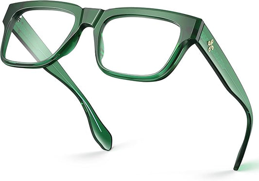 VISOONE TR90 Square Blue Light Blocking Glasses Fashion Computer Eyewear for Women and Men RANDI