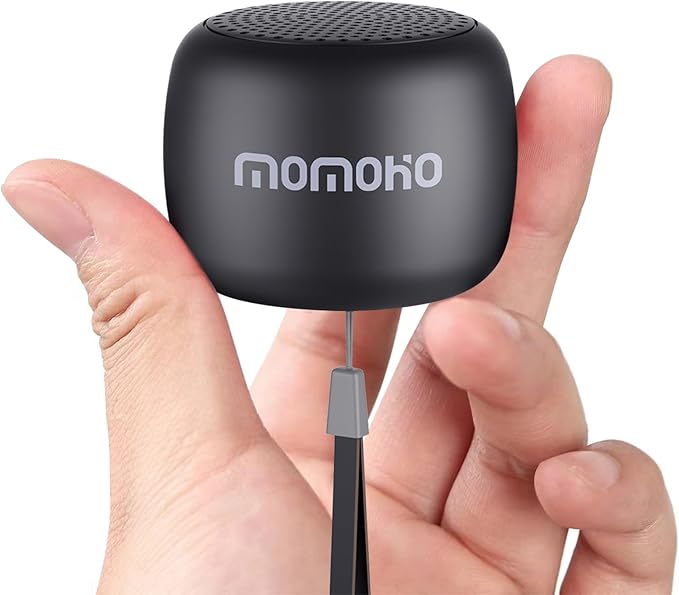 Mini Bluetooth Speaker Wireless Small Bluetooth Speaker with Built in Mic,TWS Portable for Travel Party Gift Outdoor Laptop (Black)