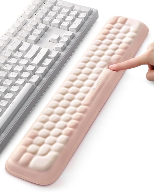 Meatanty Keyboard Wrist Rest, Ergonomic Keypad Support, Soft Memory Foam Hand Rest Pad for Typing Comfort, Computer Desk Accessories Hand Palm Pain Relief, Laptop Office Home School Women Girl Cute