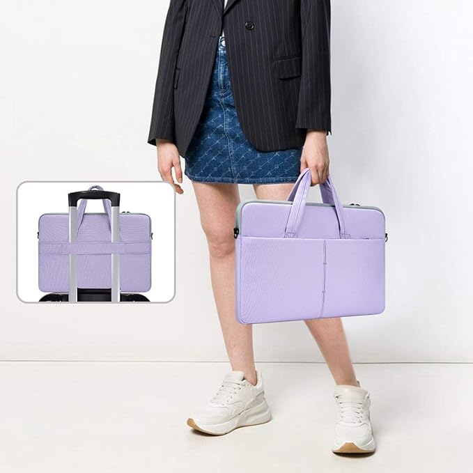 14 Inch Laptop Sleeve Bag for 13.5-14.8 Surface Laptop 7/6/5/4, HP Lenovo Acer ASUS Chromebook 14/ Stream/IdeaPad Case, Purple