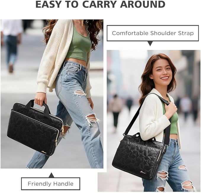 KIZUNA Laptop Sleeve Case 14 Inch Computer Shoulder Bag for 15" MacBook air M4 M3 M2/Lenovo IdeaPad Slim 3i/15 Surface Laptop 7 6/IdeaPad Flex 5/14" Yoga Slim Pro X/Studio 2/HP/Dell