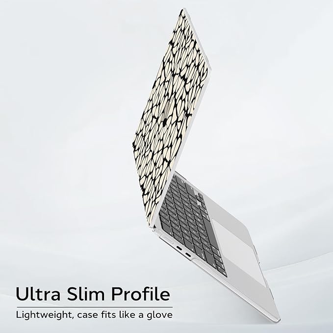 B BELK Compatible with MacBook Air 13 inch Case M5 2026 2025 2024-2022 M4 M3 M2 A3449 A3240 A3113 A2681, Plastic Hard Shell+Keyboard Cover+Screen Protector for MacBook Air 13.6 inch Case, Cute Flower