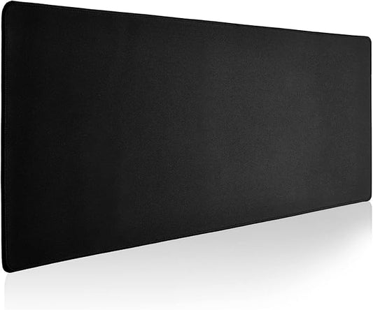 Large Gaming Mouse Pad with Durable Stitched Edges, Non-Slip Rubber Base, Black Mousepad Mouse Mat Desk Pad for Home Office Gaming, 35.4''x11.8''x0.12'', Black
