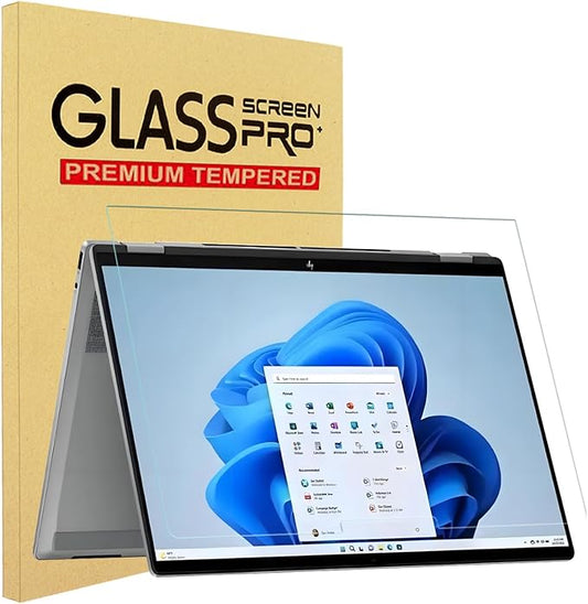 YINOVEEN Tempered Glass Screen Protector for HP OmniBook X Flip 16″ (16-ar/as0000), HP OmniBook 7 Flip (16-au000) 2-in-1 16-lnch Touchscreen Laptop, 9H Hardness, Anti-Scratch