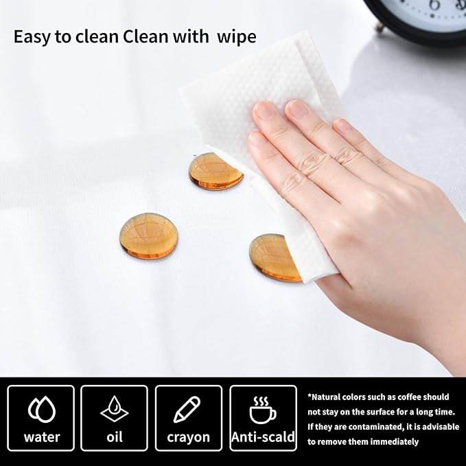 Clear Desk Mat, Non-Slip PVC Desk Protector Mat with Round Edge, Heat Resistant & Waterproof Clear Desk Writing Mat for Home and Office (47.2"*23.6")