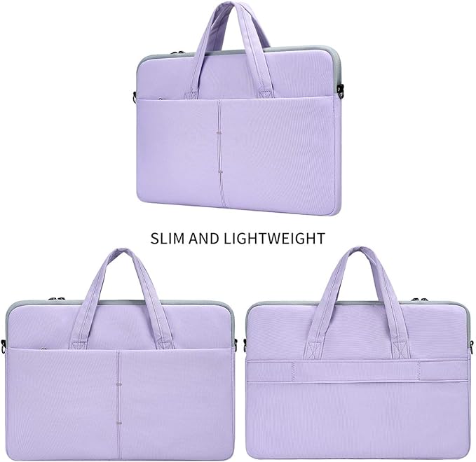 17 17.3 Inch Laptop Sleeve Case for 2026 HP 17 Laptop/HP Envy/Pavilion 17, Laptop Bag Case with Shoulder Carrying Bag, Purple