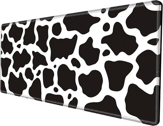 Gaming Mouse Pad 48x24 Desk Mat Giant Mousepad Large Desk Pad Cow Print Full Mouse Mat XXXL Computer Mat for Protector Desktop Wireless