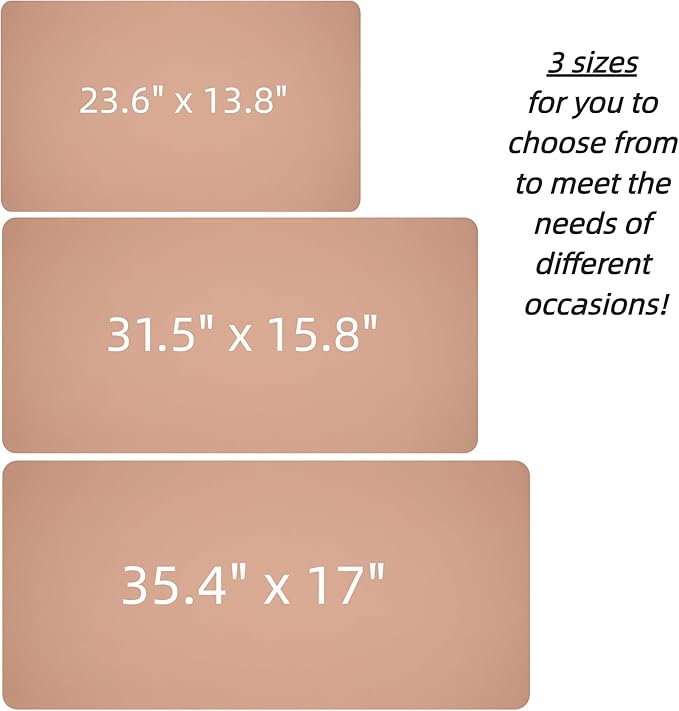 Desk Pad Mat PU Leather Non-Slip Water-Resistant Desk Matt for Desktop