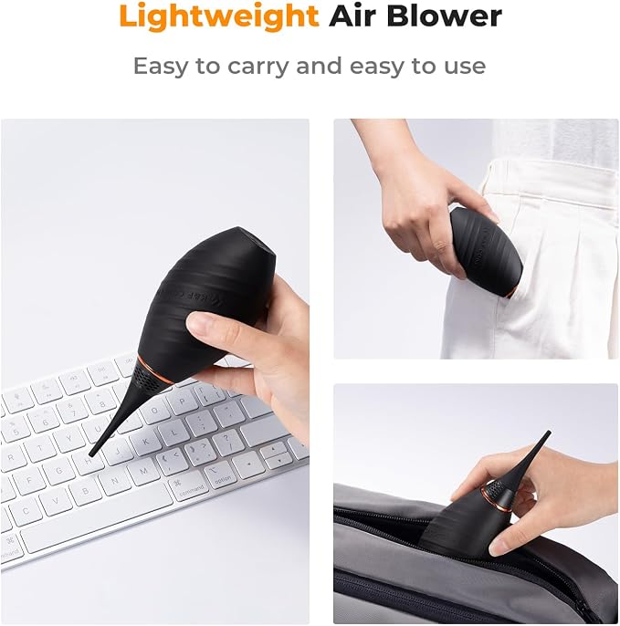 K&F CONCEPT Soft Tip Strong Air Blower, Single Air Intake Camera Lens Blower with Long Nozzle, for Digital SLR Lens Sensor LCD Screens Musical Instruments Keyboards Telescope Filters - Image 6