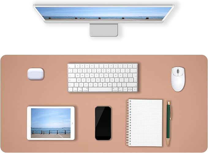 Desk Pad Mat PU Leather Non-Slip Water-Resistant Desk Matt for Desktop
