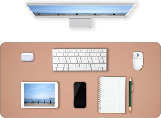 Desk Pad Mat PU Leather Non-Slip Water-Resistant Desk Matt for Desktop