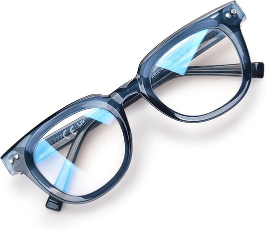 OPTOFENDY Oversized Blue Light Blocking Glasses for Women, Fashion Square Computer Eyeglasses