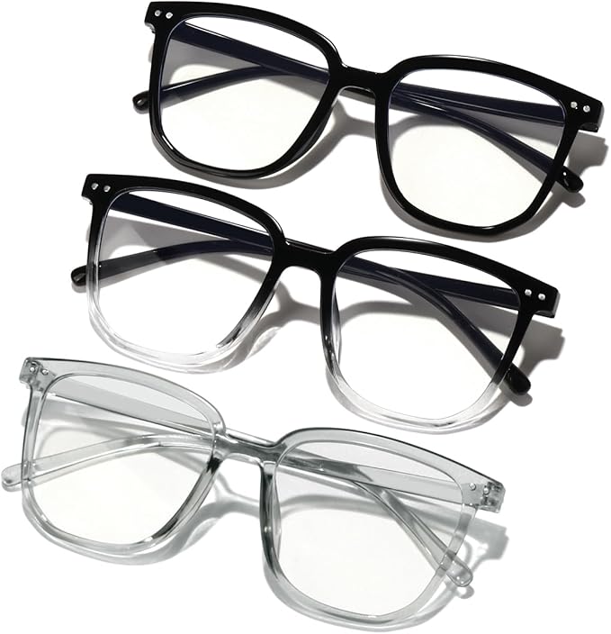 GFUIARA Blue Light Blocking Glasses for Women Men,Fashion Square Blue Blockers Glasses,Computer/TV/Phones/Gaming Glasses