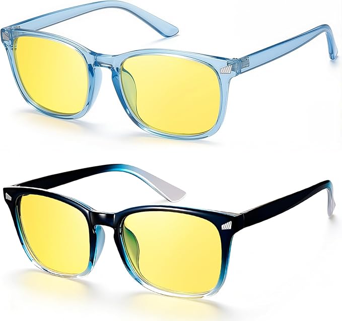Polarized Sunglasses for Women Men, Night Driving Glasses Anti Glare Yellow Lens UV 400 for Day Night Use