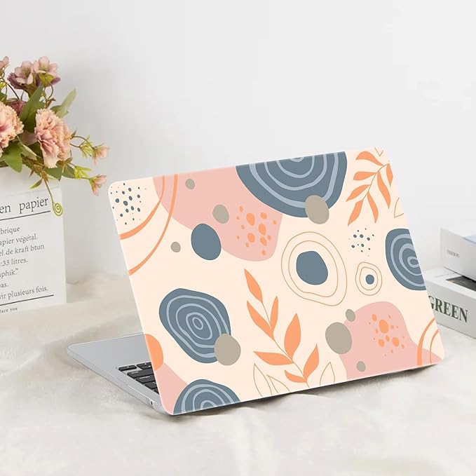 G JGOO Compatible with MacBook Air 13 inch Case 2026 2025-2022 M5 A3449 M4 A3240 M3 A3113 M2 A2681, Plastic Hard Shell for MacBook Air 13.6 inch Case + Keyboard Cover + Screen Protector, Leaf
