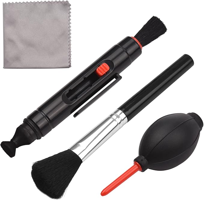 Andoer Multifunctional Cleaning Kit Lens Dust Blower Cleaning Pen Brush Microfiber Lens Cleaning Cloth for Camera Telescope Smartphone by Unknown