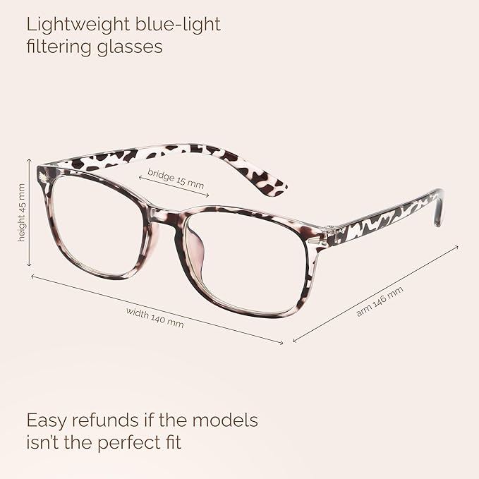 MIGSIR Blue Light Blocking Glasses for Computer Gaming, Fashion Fake Helps Reduce Screen Fatigue Eyeglasses for Women Men