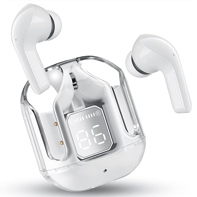 Wireless Earbuds, Bluetooth 5.4 in Ear Headphones with Noise Cancelling Mic, 48H Playtime HiFi Stereo Bluetooth Earphones, IPX8 Waterproof Touch Control True Wireless Headphones for iPhone/Android/iOS