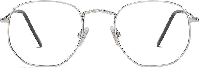 SOJOS Small Blue Light Blocking Glasses Hexagonal Eyeglasses Frame Anti Blue Ray Glasses One and Only SJ5036