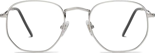 SOJOS Small Blue Light Blocking Glasses Hexagonal Eyeglasses Frame Anti Blue Ray Glasses One and Only SJ5036