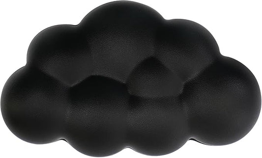 Cloud Wrist Rest Cushion for Mouse Ergonomic Soft PU Leather Memory Foam Wrist Pain Relief Mouse Wrist Support Pad with Anti-Skid Base for Office School Home Laptop & Computer Mouse (Black)