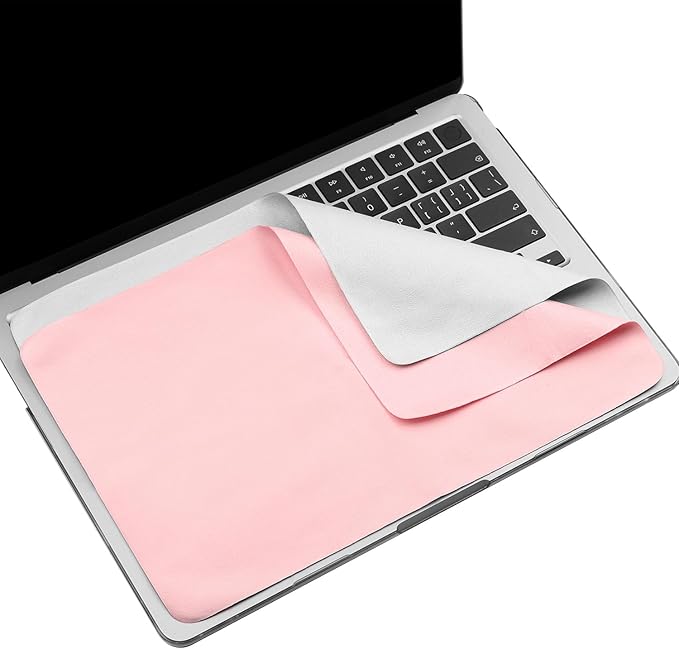 2 Pack Microfiber Liner Cleaning Cloth Screen Keyboard Imprint Protection for MacBook Neo/Pro/AIR 13" 14" (2018-2026), Compatible MacBook Neo 13/MacBook Air 13 M4 M3 M2 M1/MacBook Pro 14 (M5- M1)