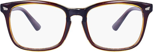 MAXJULI Blue Light Blocking Glasses,Computer Reading/Gaming/TV/Phones Glasses for Women Men(Brown)