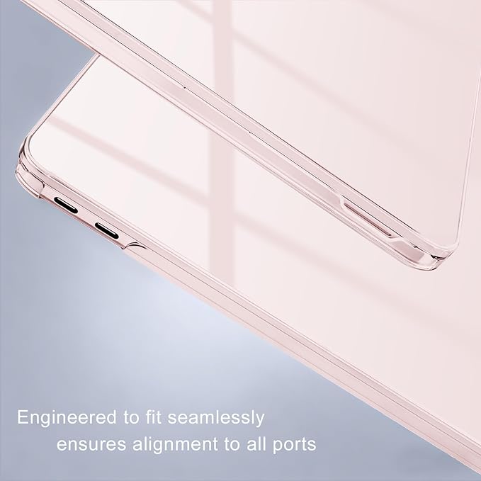 MOSISO Compatible with MacBook Neo Case 13 inch 2026 Release Model A3404 with A18 Pro Chip, Ultra-Thin Protective Crystal Hard Shell Case&Keyboard Cover&Screen Protector, Blush