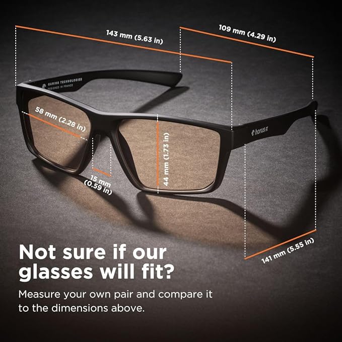 Horus X • Blue Light Glasses Men Women | Blue Light Blocking Glasses for Screen Anti-Fatigue Eye Migraine