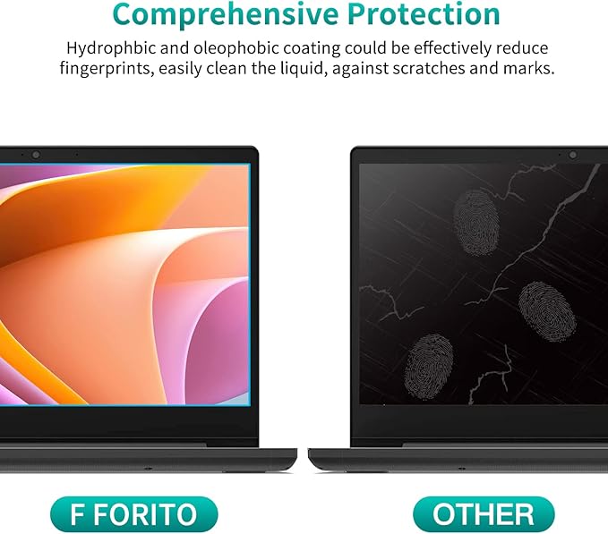 F FORITO 2-Pack 17.3 inch 16:9 Anti Blue Light Matte Laptop Screen Protector, Compatible with 17.3” HP/Lenovo/Acer/ASUS/MSI Laptop, Anti Glare Anti Scratch