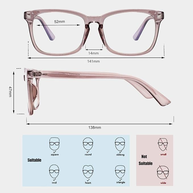 MAXJULI Blue Light Blocking Glasses,Computer Reading/Gaming/TV/Phones Glasses for Women Men(Light Coffee)