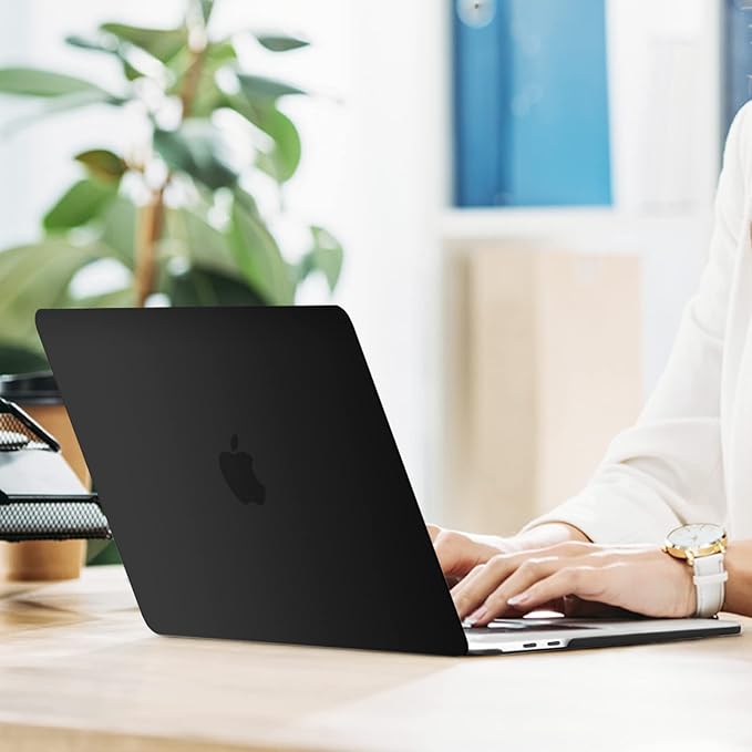 MOSISO Compatible with MacBook Pro 13 inch Case M2 2026, 2025, 2024-2016 A2338 M1 A2251 A2289 A2159 A1989 A1708 A1706, Plastic Hard Case&Bag&Keyboard Skin&Webcam Cover&Screen Protector, Black