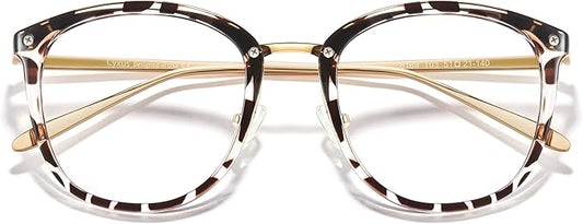 Cyxus Blue Light Glasses for Woman, Stylish Cat Eye Blue Light Blocking Computer Glasses for Working, Laptop and Screen Use