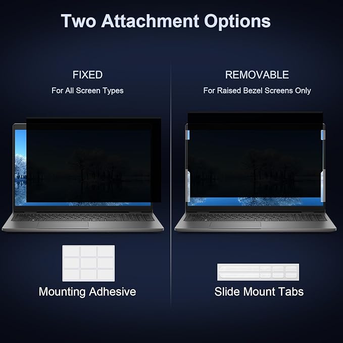 17.3 Inch 16:9 Laptop Privacy Screen Filter, Computer Monitor Privacy Shield, Anti Scratch Anti Spy Anti Glare Blue Light Screen Protector